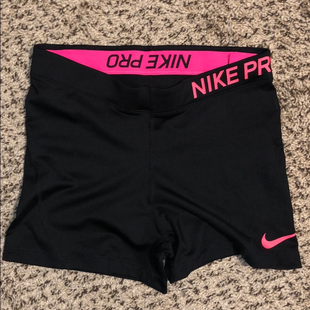 Nike Pro Shorts - dry fit - hot pink/black - M